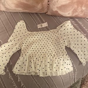 American eagle ruffled top